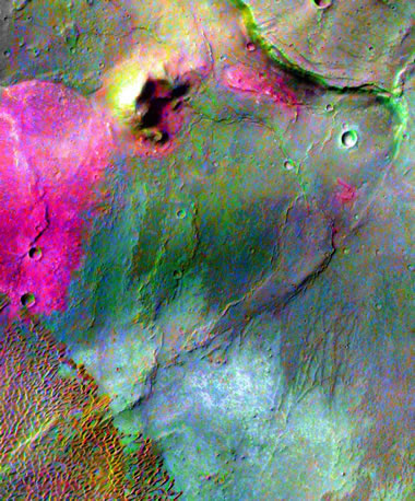 Dacite Lava Flows on Mars