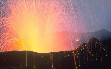 Stromboli ejecta