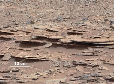 Siltstone on Mars