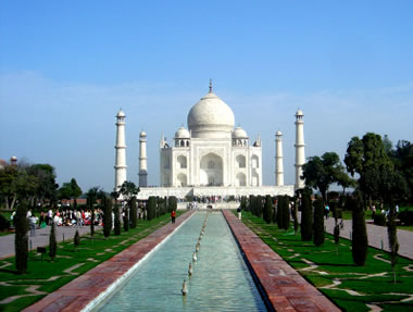 Taj Mahal made from marble