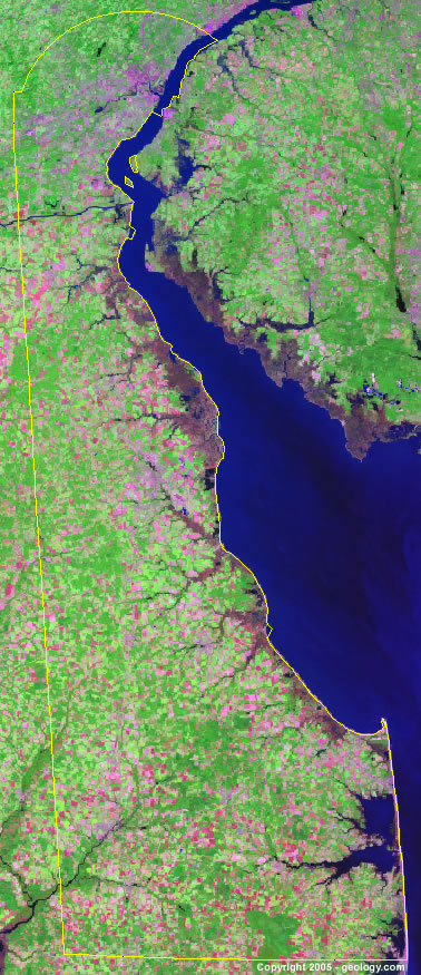 Delaware satellite photo