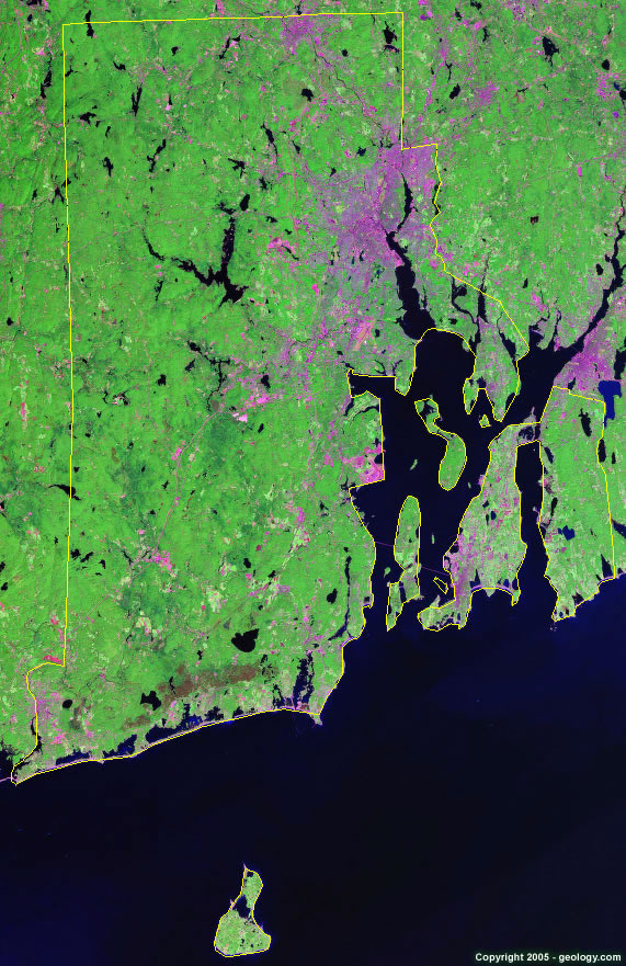 Rhode Island satellite photo