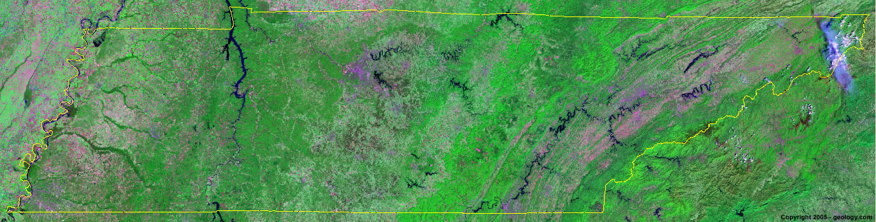 Tennessee satellite photo