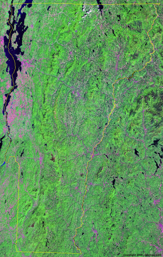 Vermont satellite photo