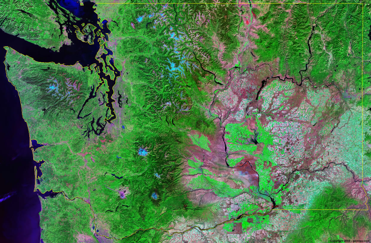 Washington satellite photo