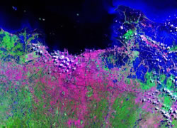 World city satellite images