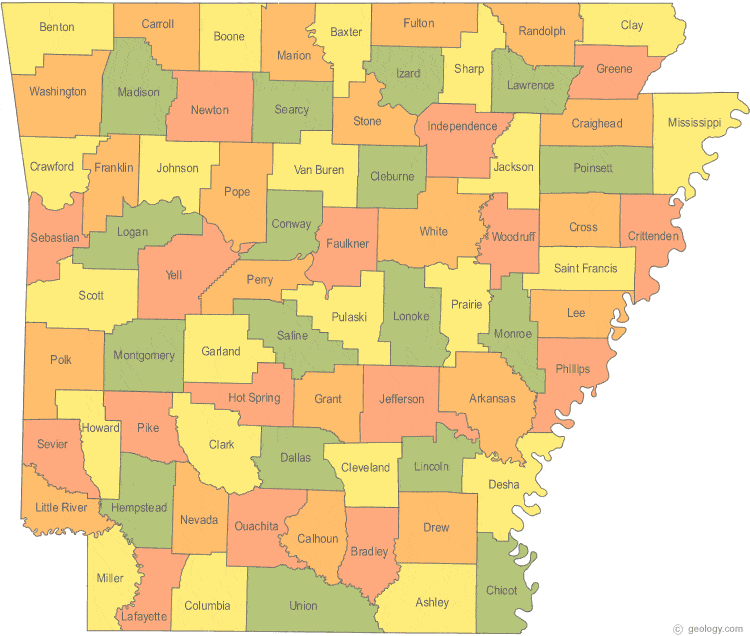 Map Of Arkansas