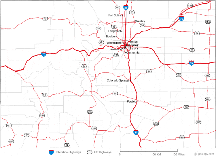 map of Colorado cities