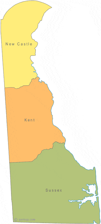 Map Of Delaware   Delaware County Map 