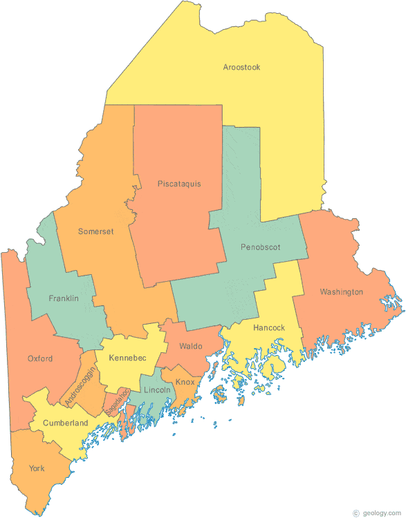 Image result for political map of maine
