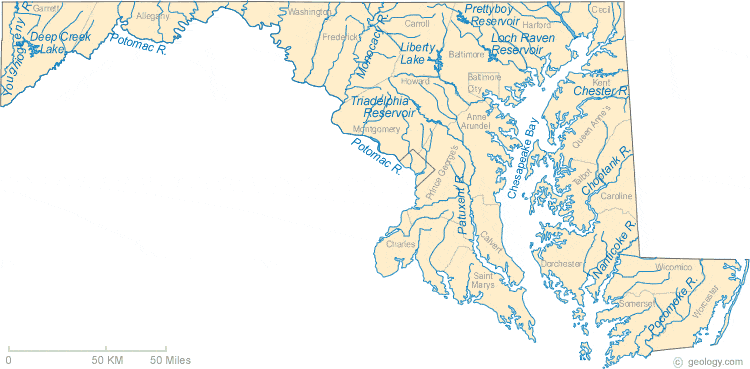 potomac river map for kids