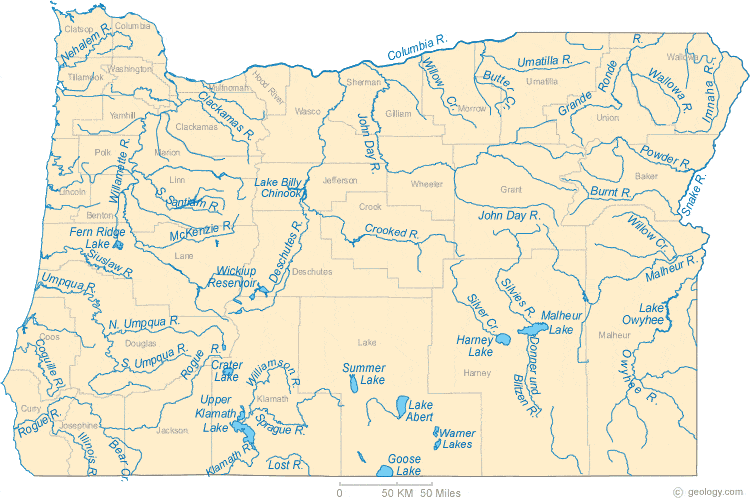 Oregon Elevation Chart