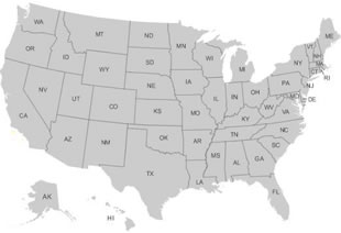 clickable USA map