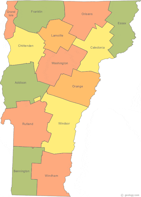 map of vermont cities Map Of Vermont map of vermont cities