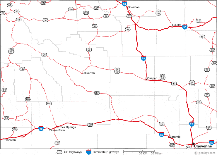 Map Wyoming