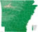 Arkansas elevation map