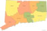 Connecticut county map