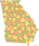 Georgia county map