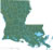 Louisiana physical map