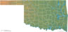 Oklahoma physical map