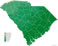South Carolina elevation map