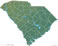 South Carolina physical map