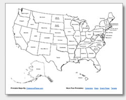 United States outline maps