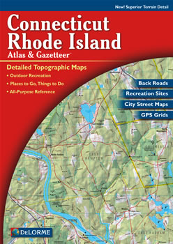 Connecticut Delorme Atlas Road Maps Topography And More