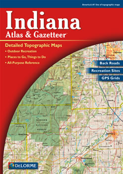 Indiana Delorme Atlas Road Maps Topography And More