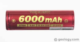 Rechargeable 6000mAh 21700 lithium-ion battery