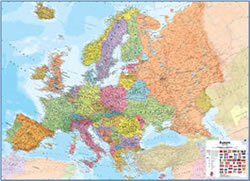 Europe wall map