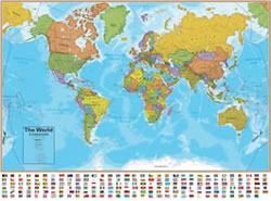 World wall map