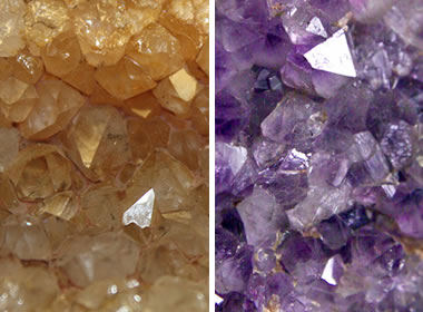 amethyst and citrine quartz