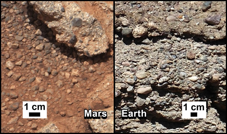 Mars Conglomerate Outcrop