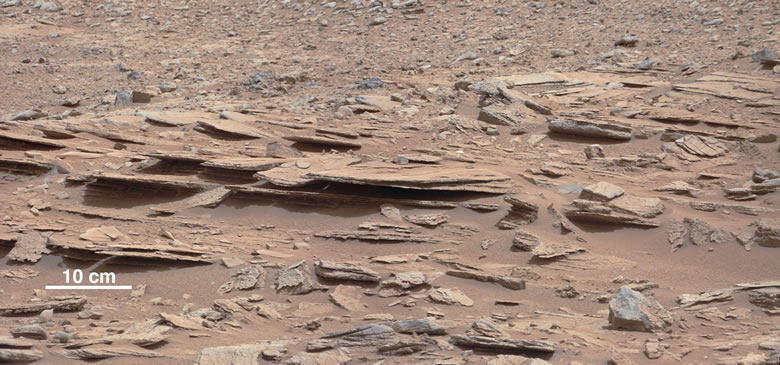 Mars Shaler Outcrop