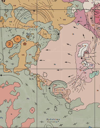 geologic map of venus