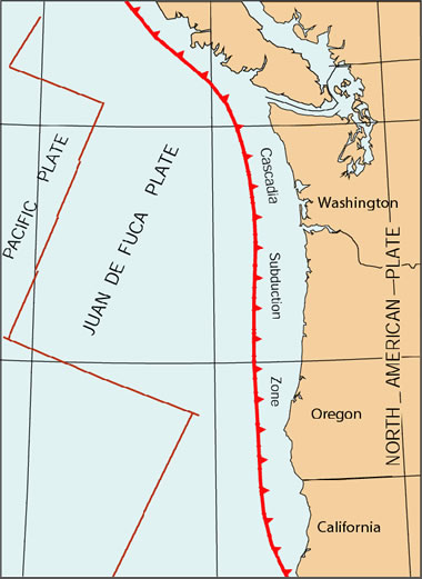 convergent boundary map