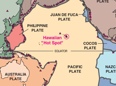 Hawaiian Hot Spot Map 