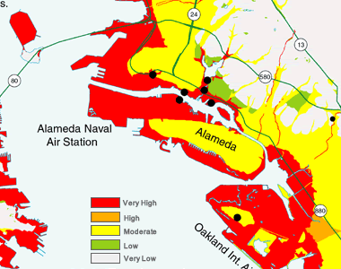 liquefaction susceptibility map