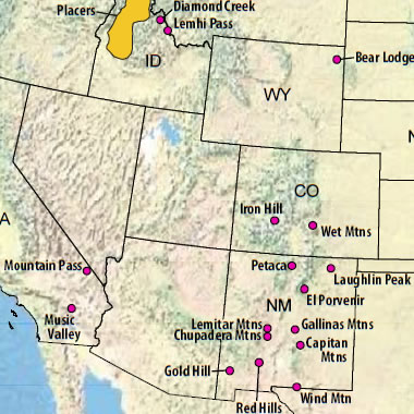 rare earth element map