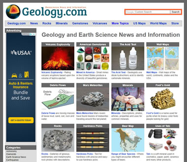 Geology.com homepage