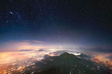 Night View from Mount Agung