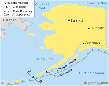 Mount Cleveland Active Volcano In Alaska S Aleutian Islands
