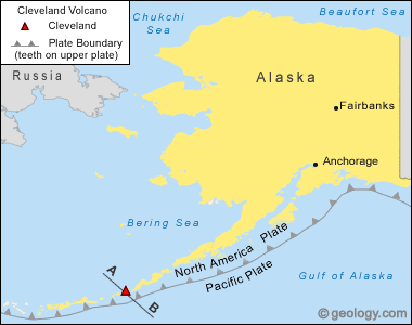 location map for Mount Cleveland