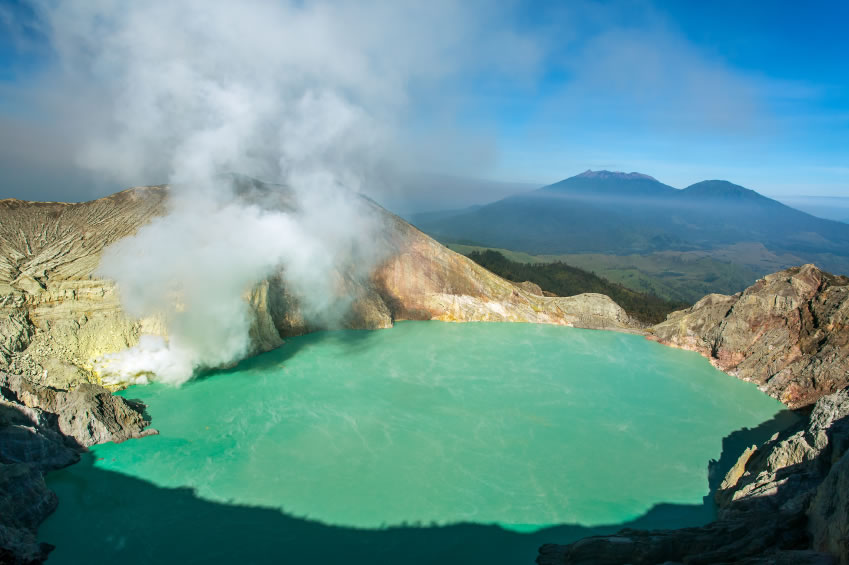 Inside the Crater That Leaks Neon Blue 'Lava