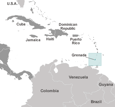 Grenada Location Map