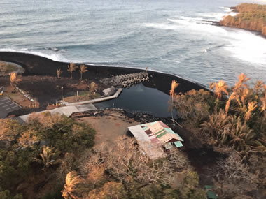 Black Sand at Kilauea