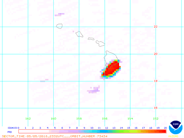 Sulfur Dioxide Plume at Kilauea