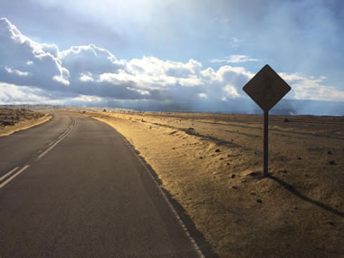 Pele's Hair along Crater Rim Drive