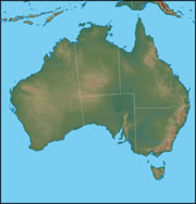 Physical Map of Australia
